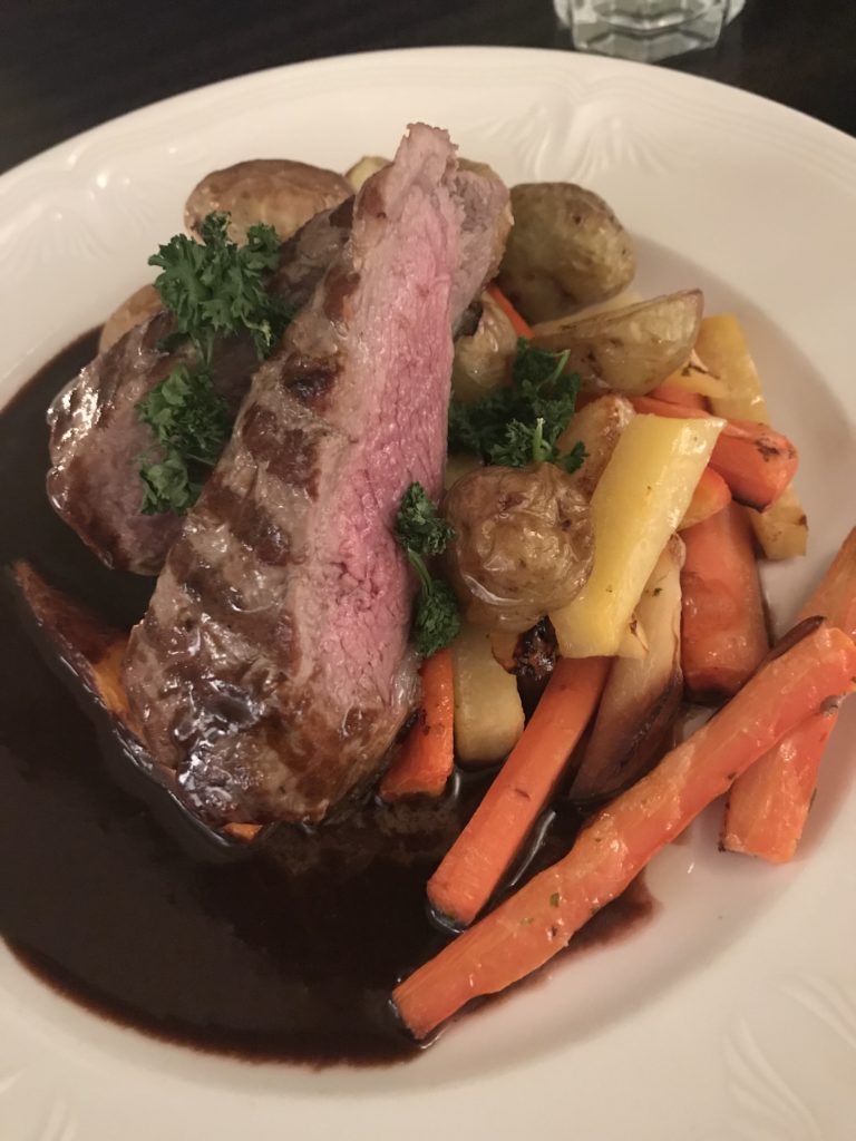 Cost of Iceland Trip - dinner, lamb, potatoes, carrots, gravy