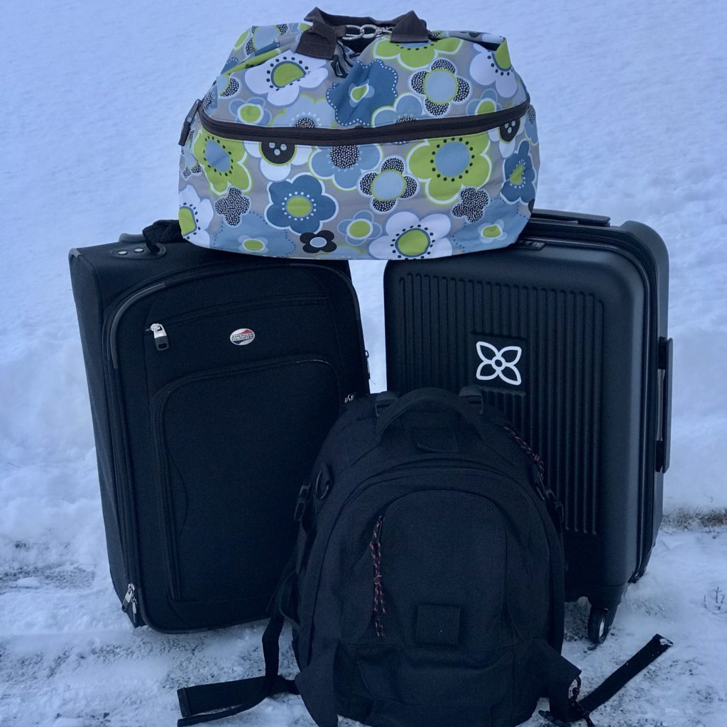 Iceland packing list - luggage
