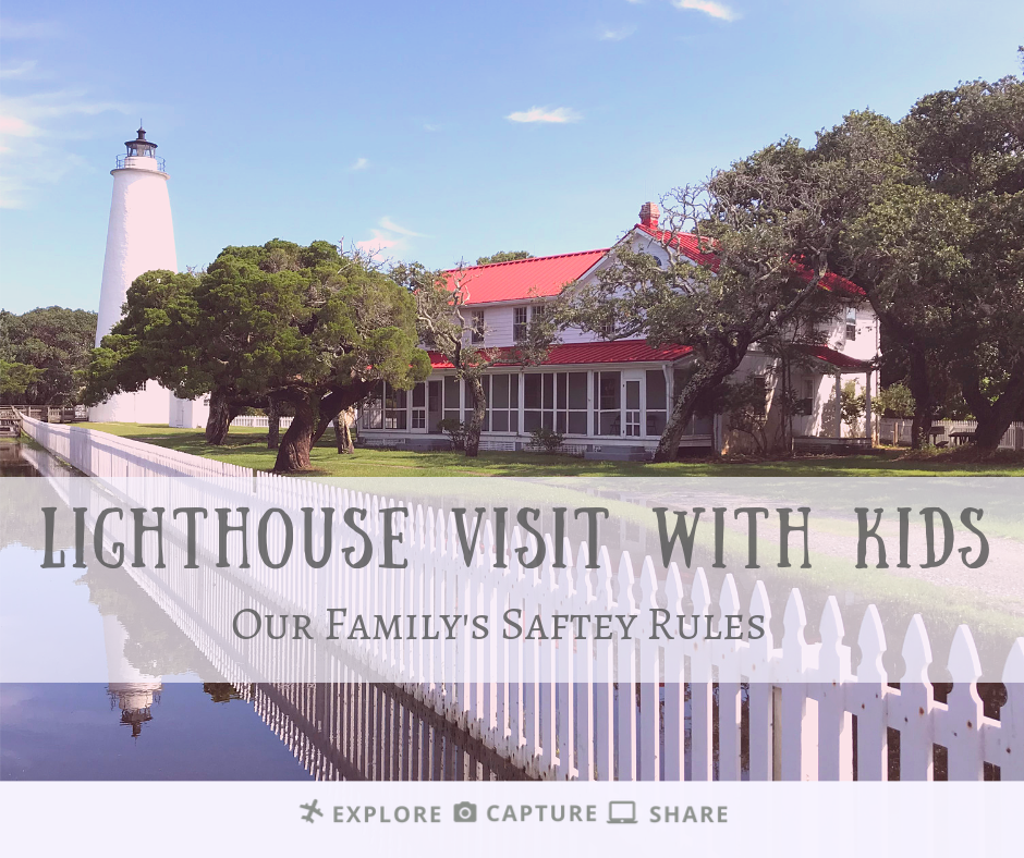 Lighthouse visit with kids