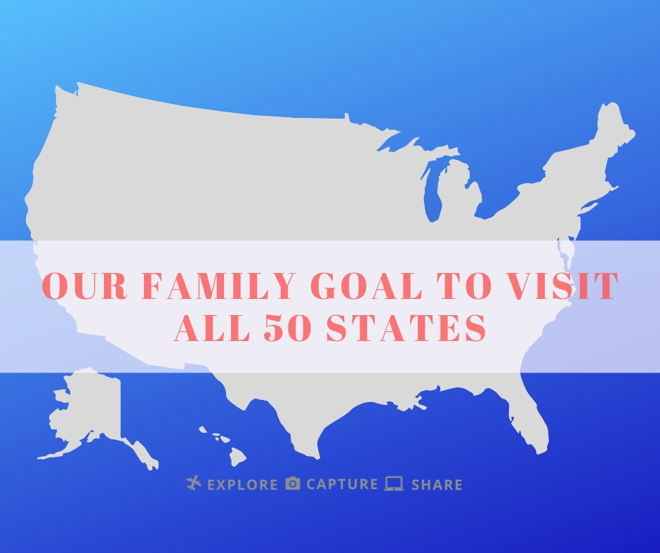 Our Family Goal To Visit All 50 (fifty) States. #50statesgoal #50statesbucketlist #explorecaptureshare